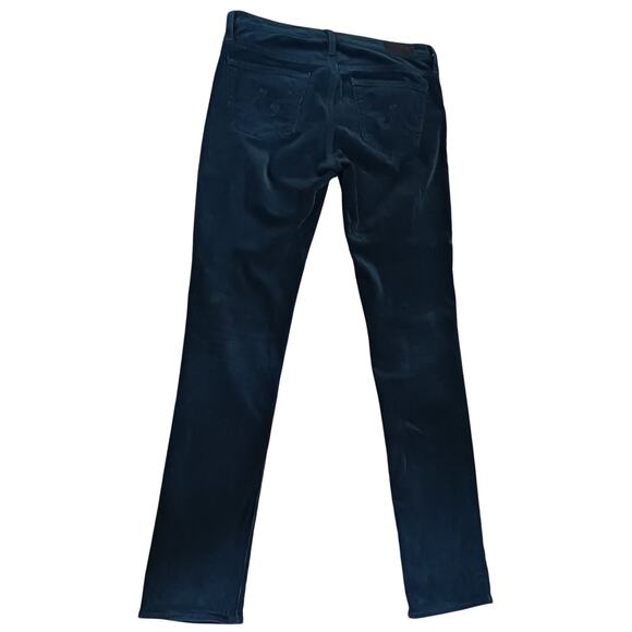 AG Adriano Goldschmied the Stevie Slim Straight Green Corduroy Pants Sz 27R - Picture 2 of 11